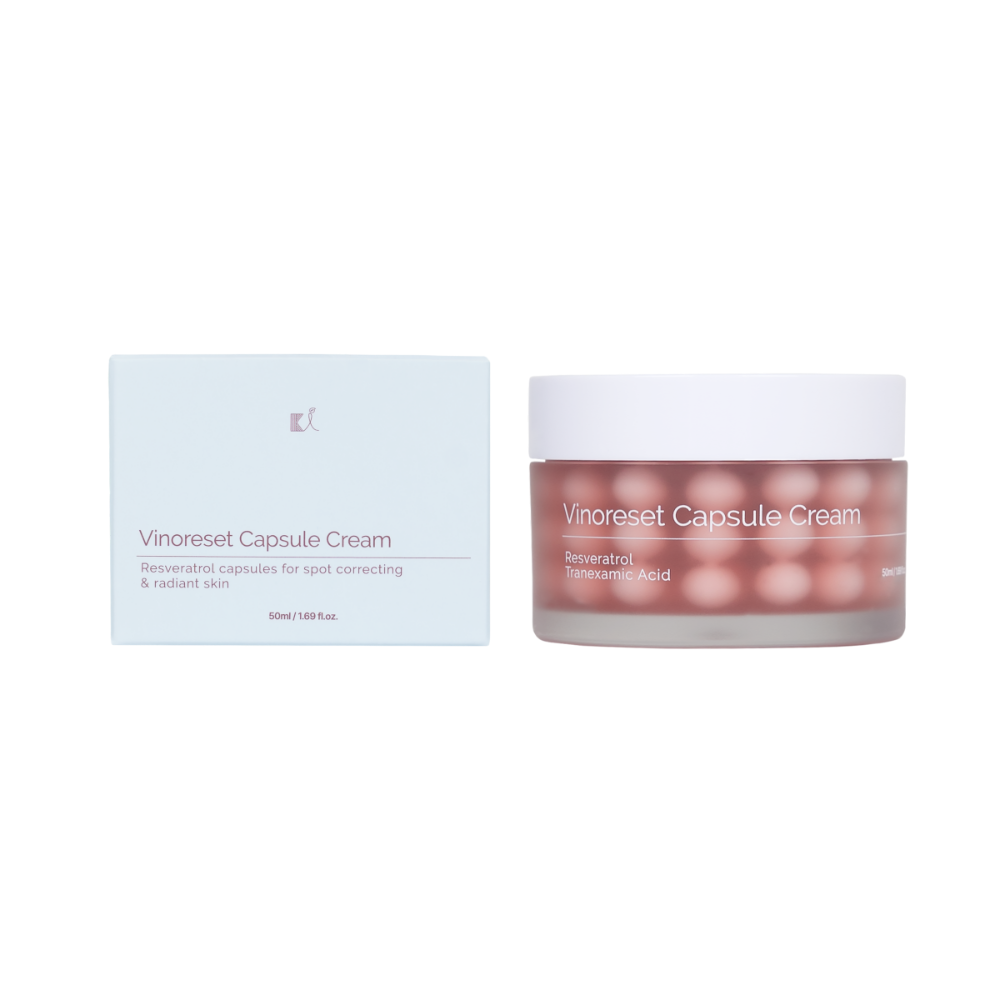 KI Vinoreset Capsule Cream resverator capsules for spot correcting radiant skin
