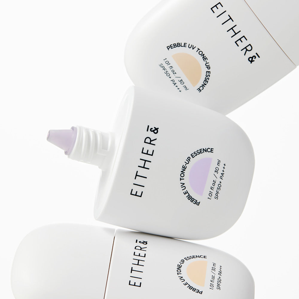 EITHER& Pebble UV Tone-Up Essence – 01 Skin Beige SPF50 PA+++