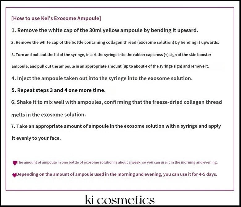 Ki Stem-Cell Exosome Skin Booster Kit