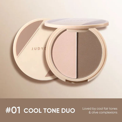 Judydoll Highlight & Contour 01 – Dual-Shade Face Sculpting Compact