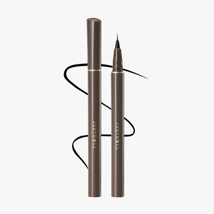 JudyDoll Slim Liquid Eyeliner #01 Black, Fine Tip Precision Eye Liner Pen