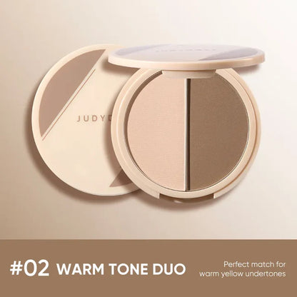 Judydoll Highlight & Contour 01 – Dual-Shade Face Sculpting Compact