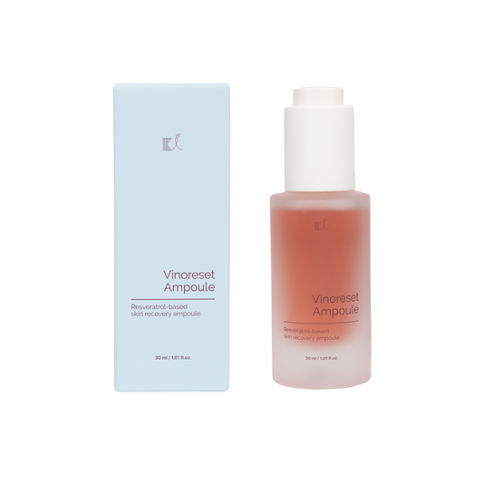 Ki Vinoreset Ample Skin Serum,Skin irritation tested Sensitive skin friendly,Resveratrol-based skin recovery ampoule,Korean Skincare (30ml/ 1.01 fl oz.)
