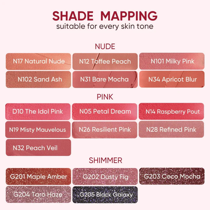 Judydoll Cushion Matte Lock Lip Cream N03 Long Lasting Lip Color 2.6ml