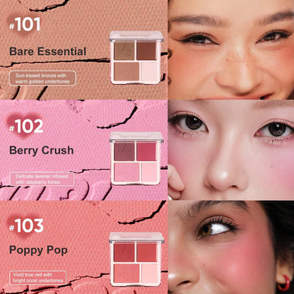 Judydoll 4-Shade Blush & Highlight Palette 9g