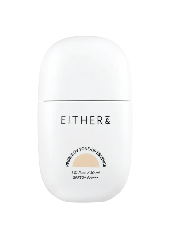 EITHER& Pebble UV Tone-Up Essence – 01 Skin Beige SPF50 PA+++