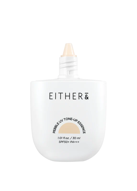 EITHER& Pebble UV Tone-Up Essence – 01 Skin Beige SPF50 PA+++