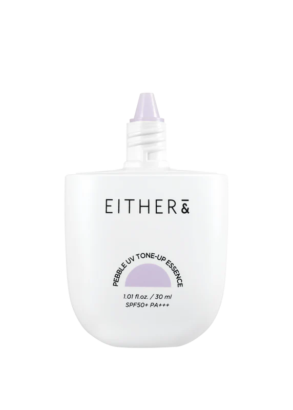EITHER& Pebble UV Tone-Up Essence – 02 Pure Lavender SPF50 PA+++