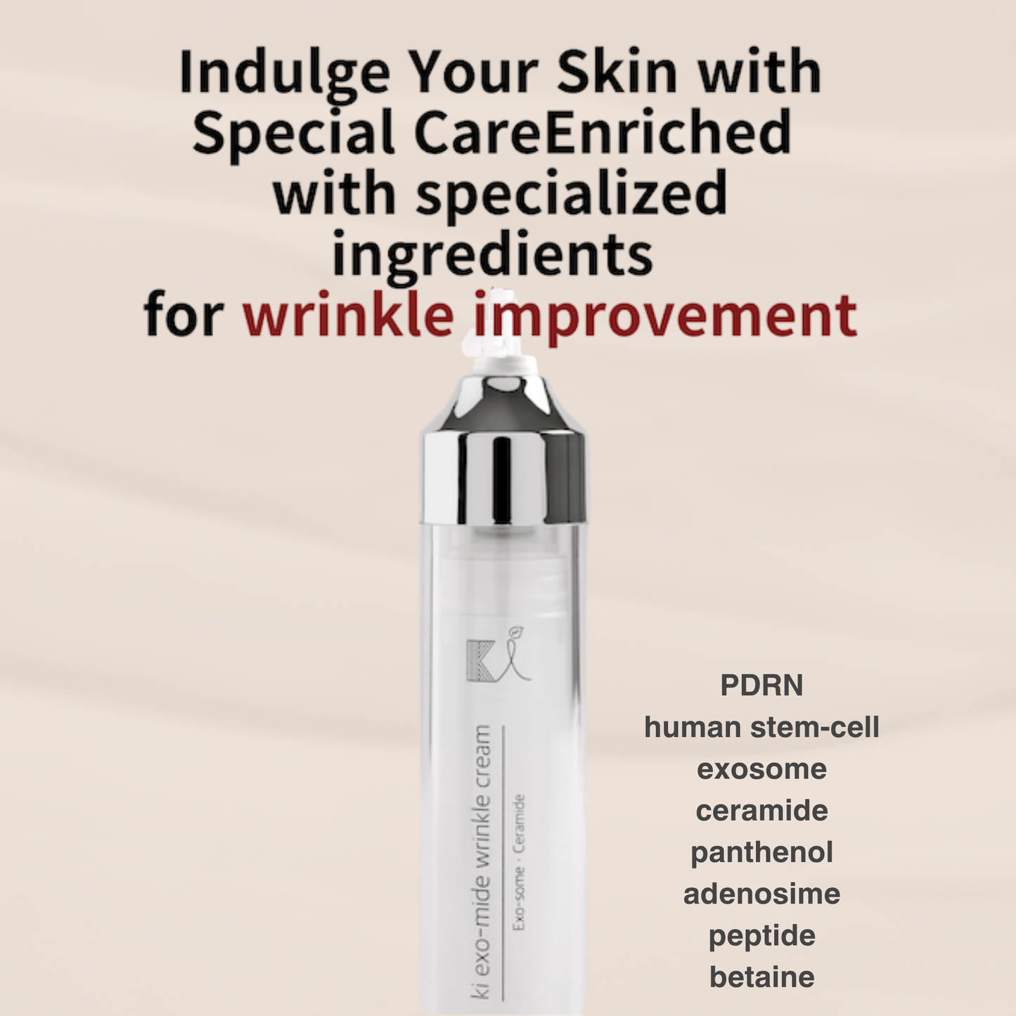 ki PD-EXO wrinkle cream 0.33 fl.oz – Korean Skin Care Anti-Aging Face Cream with Double Exosomes & PDRN, Adenosine, 8 Peptides & Hyaluronic Acid for Firming, Hydrating & Wrinkle Care