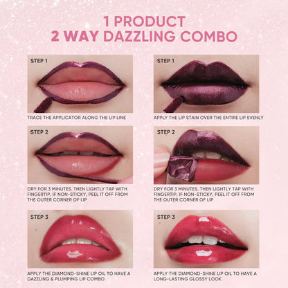 Judydoll Peel-Off Lip Stain & Plumping Oil Duo