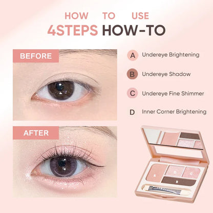 Judydoll 4-Color Aegyo-Sal Under Eye Palette 3.2g