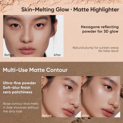 Judydoll Highlight & Contour 01 – Dual-Shade Face Sculpting Compact