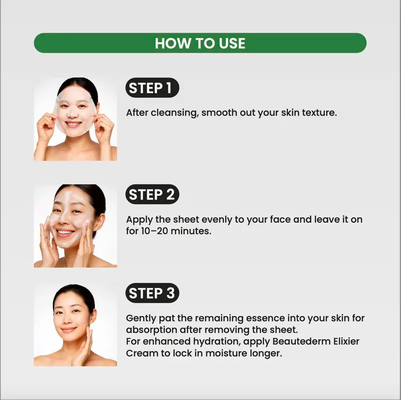 [Beauté Derm] Elixier Exotoxin Mask 28ml with Squalane Exosomes & Hyaluronic Acid Complex for Deep Moisturization and Skin Barrier Maintenance Face Mask Facial Beauty Serum