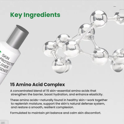 [Beauté Derm]Skin Exotoxin Elixier Cream & Skin Protection Elixer Essence Rich in Panthenol Moisturizing Complexes Ceramides & Amino Acid Complexes for Deep Hydration and Skin Barrier Protection Firm & Lift Serum