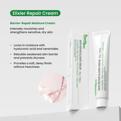 [Beauté Derm]Skin Protection Care Set 4 Pieces: Helps soothe and protect the skin, hydrates and nourishes dry skin. Firm & Lift Serum