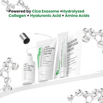 [Beauté Derm]Skin Protection Care Set 4 Pieces: Helps soothe and protect the skin, hydrates and nourishes dry skin. Firm & Lift Serum