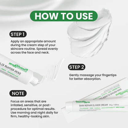 [Beauté Derm]Ki Skin Moisturizing and Repairing Essence Cream with 280Da Collagen Panthenol & Snowdrop Exudate for Hydration Soothing and Improved Skin Condition Soothing Serum Firm & Lift Serum
