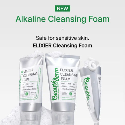 BEAUTEDERM Elixier Foam Cleanser 150ml | Deep Moisture & Gentle Purifying Cleanser