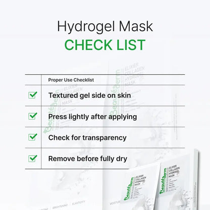 Beautéderm Elixier Collagen Hydrogel Mask | Elasticity & Deep Moisture Care