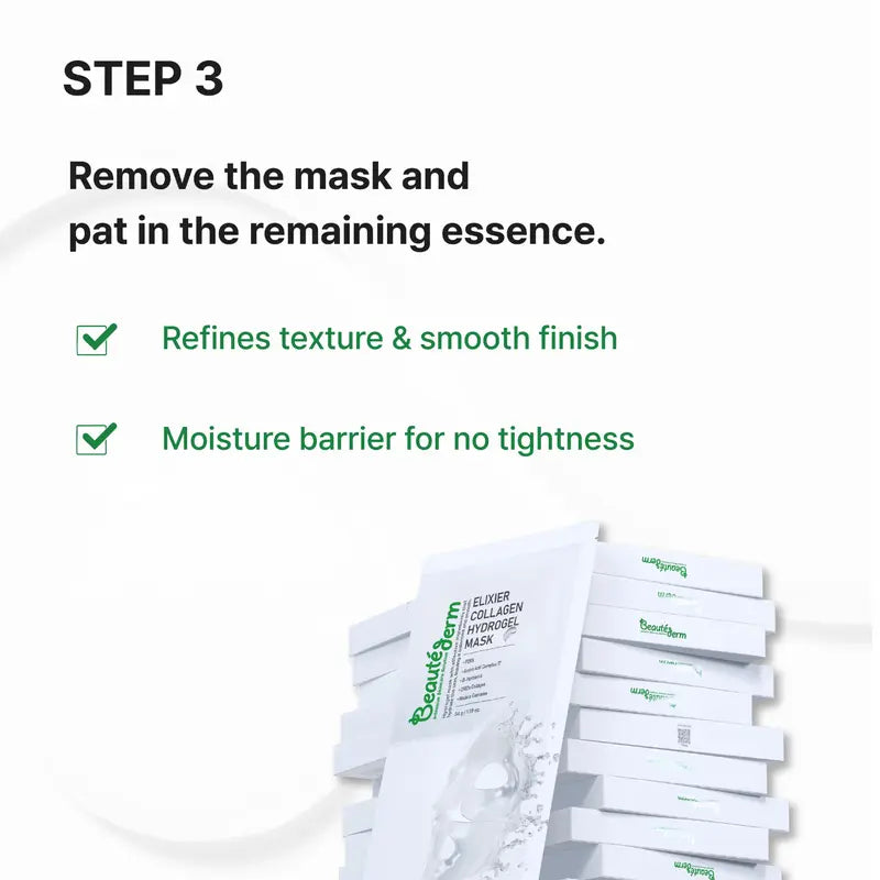 Beautéderm Elixier Collagen Hydrogel Mask | Elasticity & Deep Moisture Care