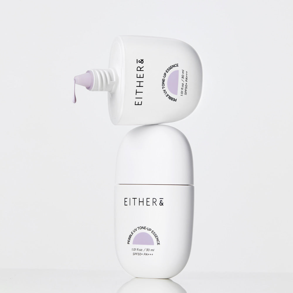 EITHER& Pebble UV Tone-Up Essence – 02 Pure Lavender SPF50 PA+++