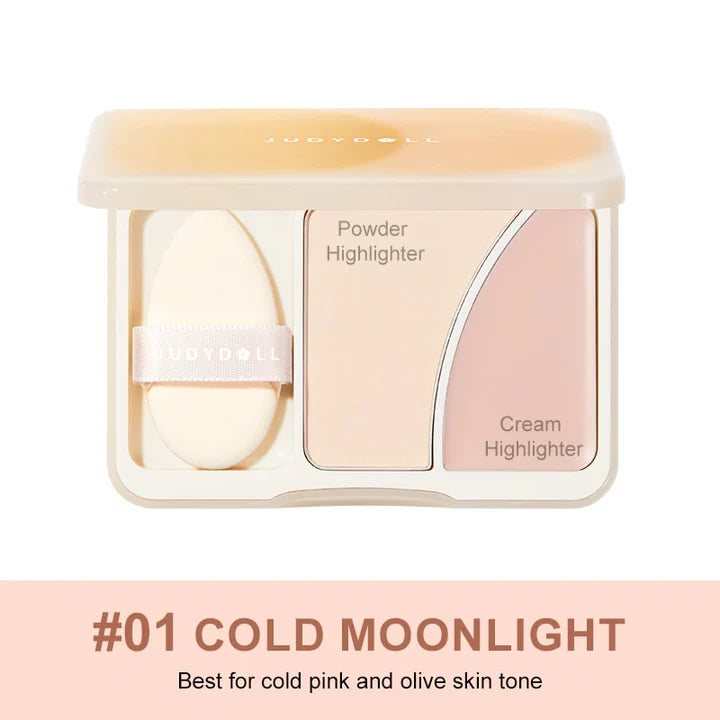 Judydoll Brighten Powder & Cream Highlighter Duo 5g+3g
