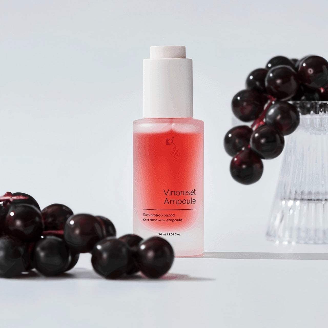 Ki Vinoreset Ample Skin Serum,Skin irritation tested Sensitive skin friendly,Resveratrol-based skin recovery ampoule,Korean Skincare (30ml/ 1.01 fl oz.)